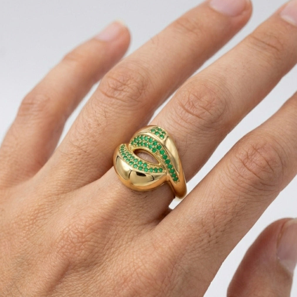 Green Emerald Ring