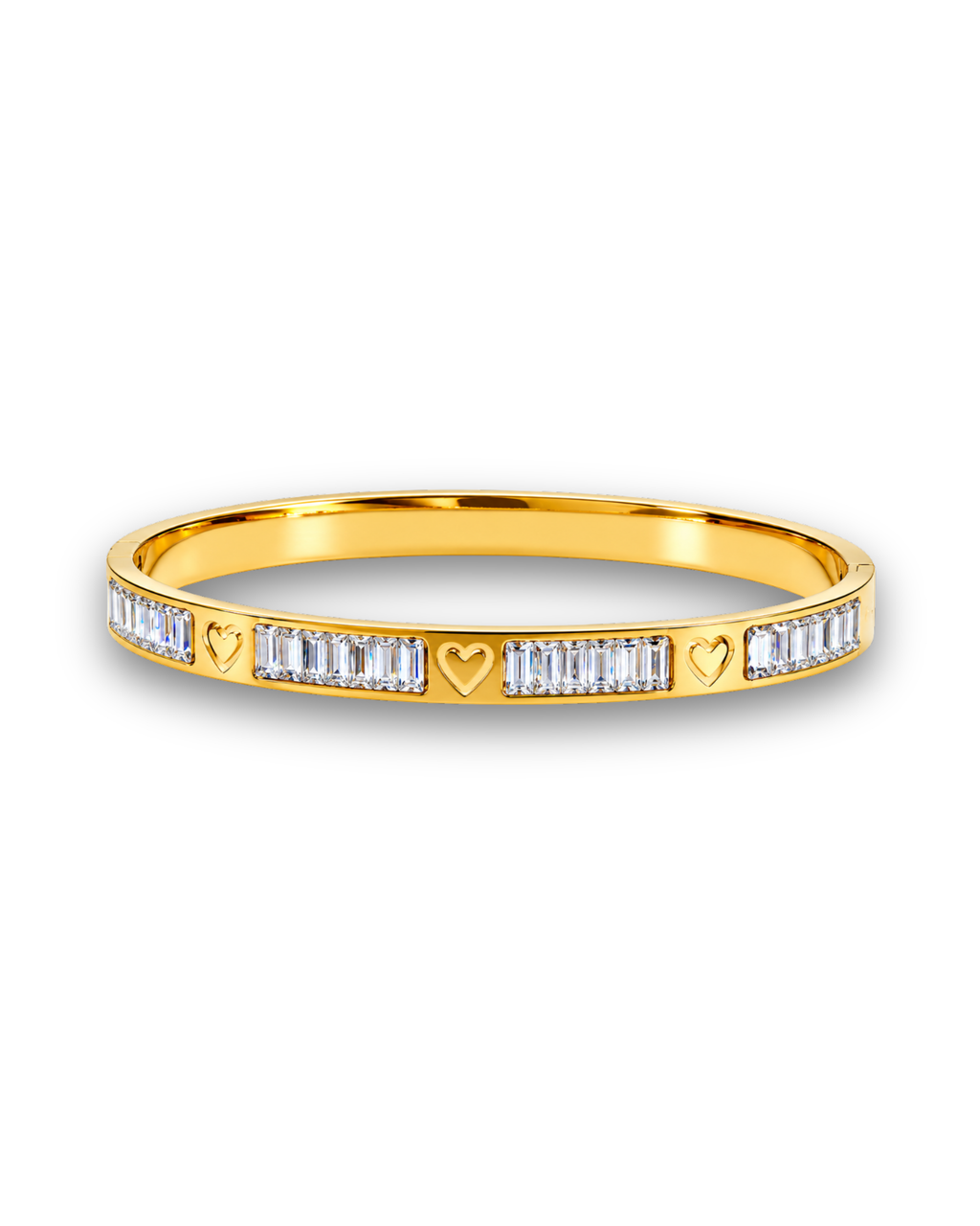 Golden Eternity Baguette Diamond Band