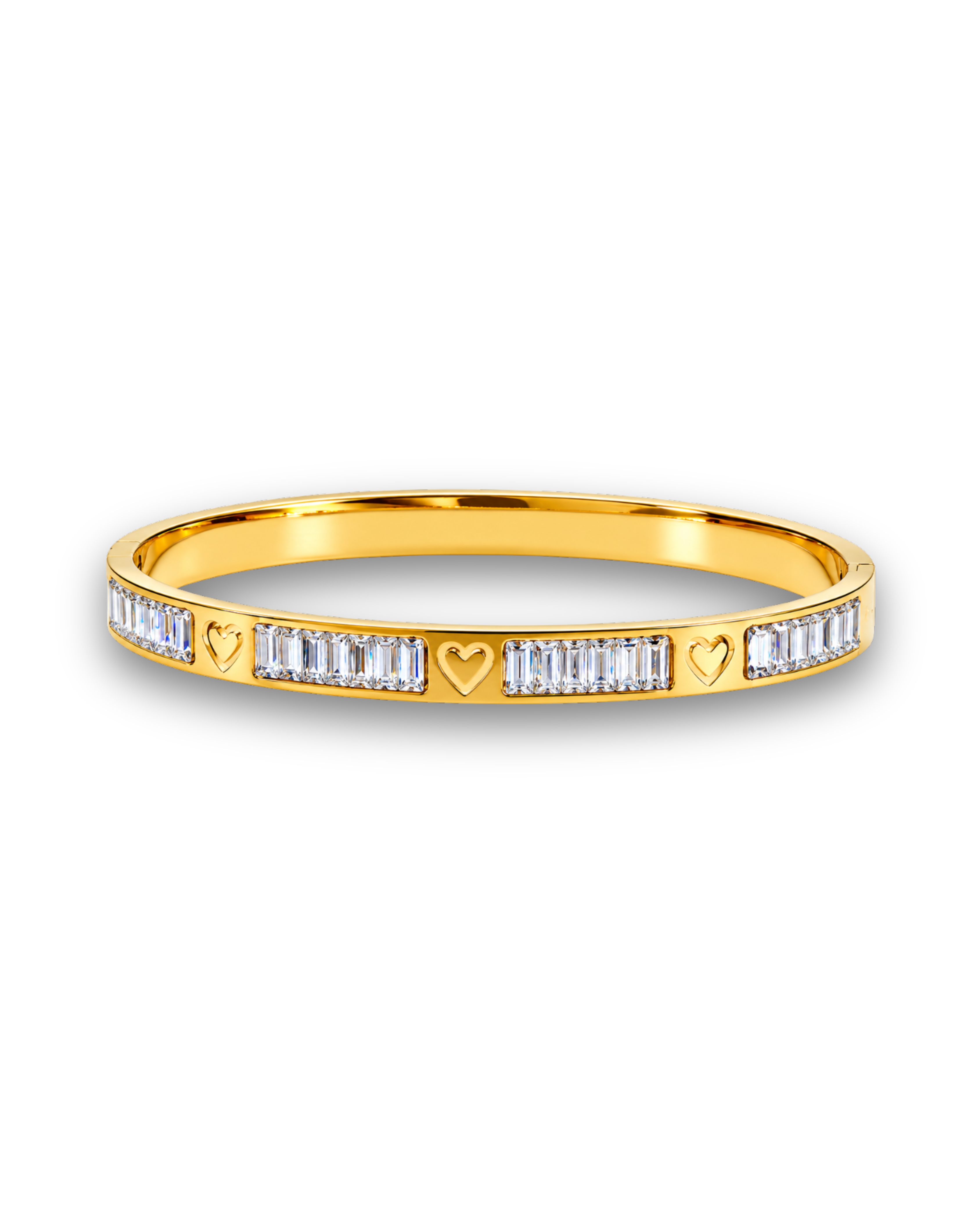 Golden Eternity Baguette Diamond Band