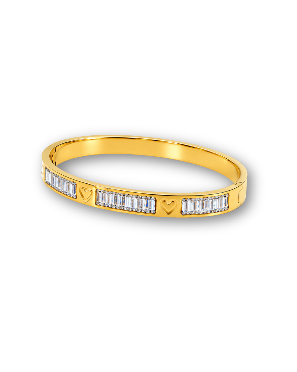 Golden Eternity Baguette Diamond Band