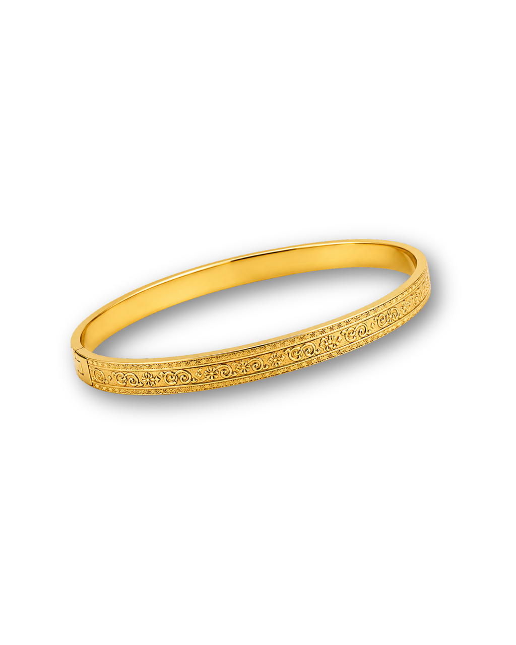 Antique Gold Filigree Engraved Bracelet