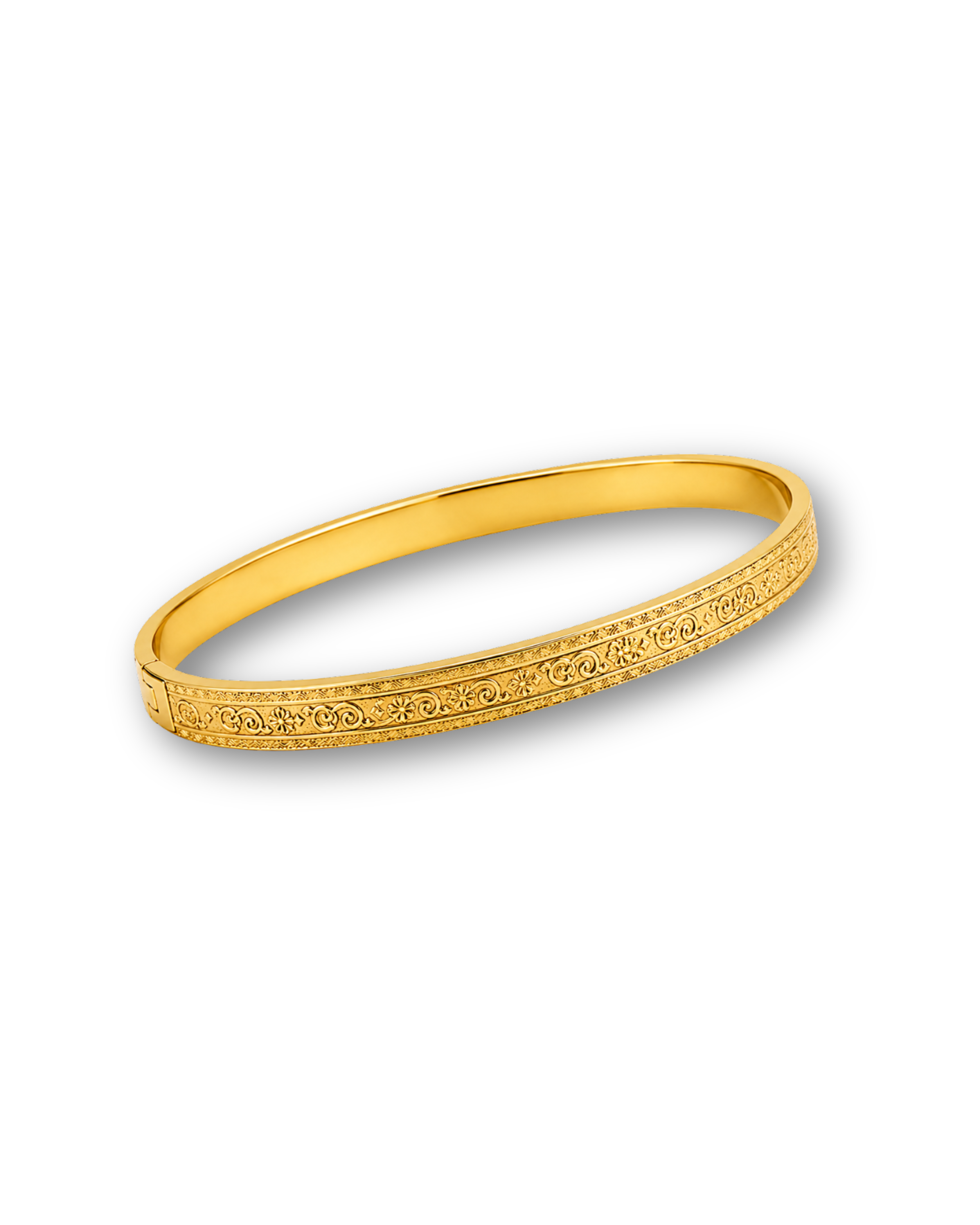 Antique Gold Filigree Engraved Bracelet