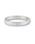 Silver Textured Safari Pattern Cuff