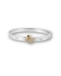 Two-Tone Gold Swan Pavé Bracelet