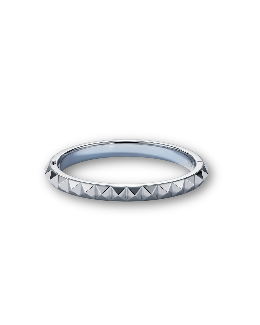 Silver Studded Relief Band Jewelry