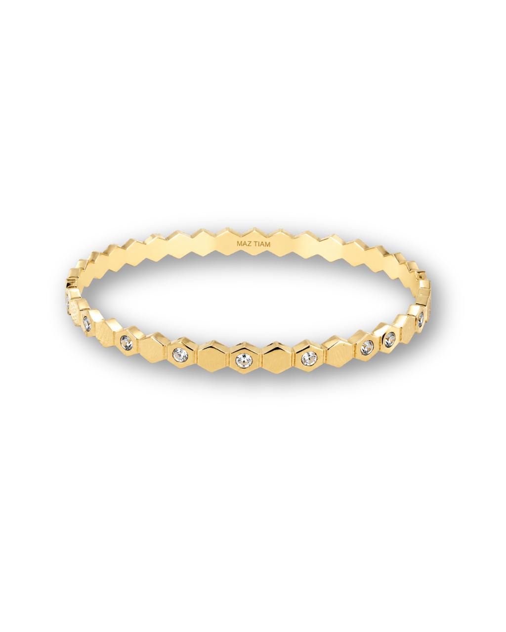 Gold Geometric Honeycomb Bracelet