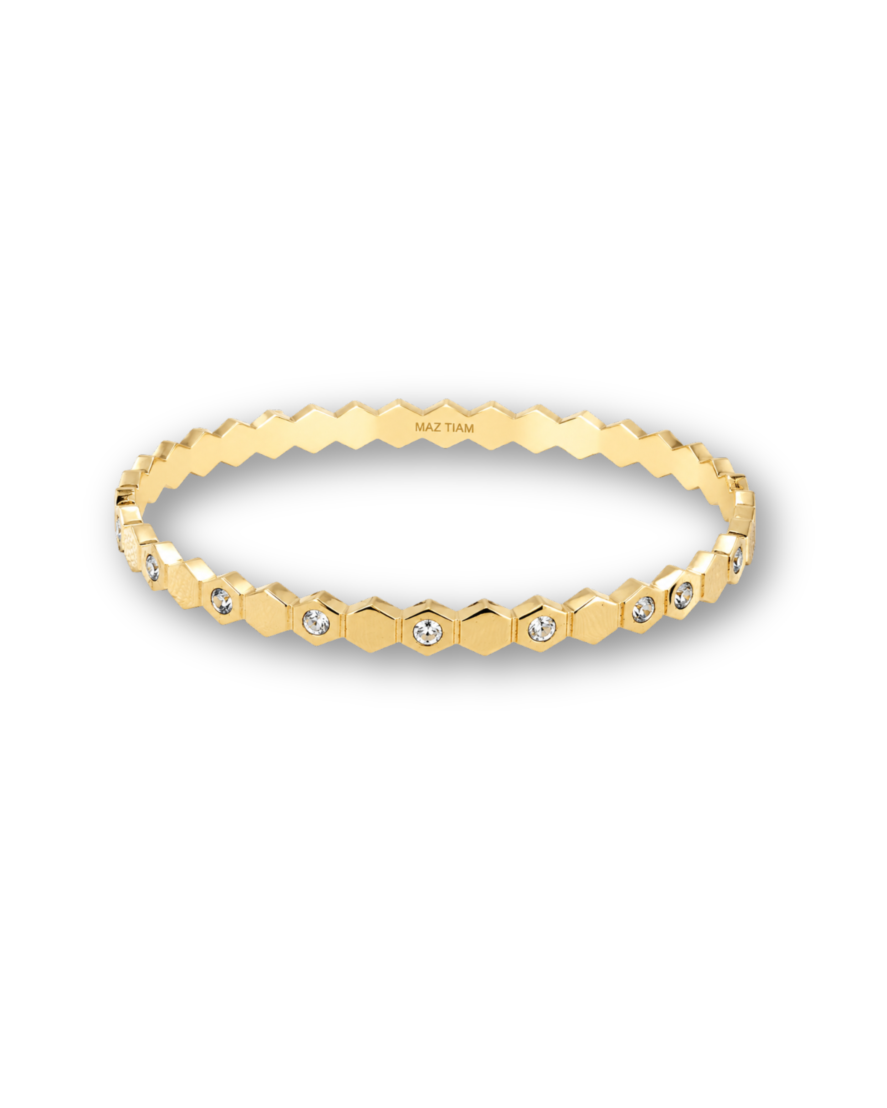Gold Geometric Honeycomb Bracelet