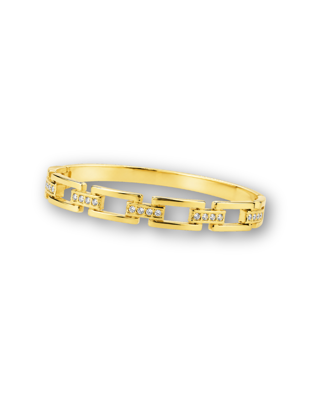 Interlocking Rectangle Link Bracelet