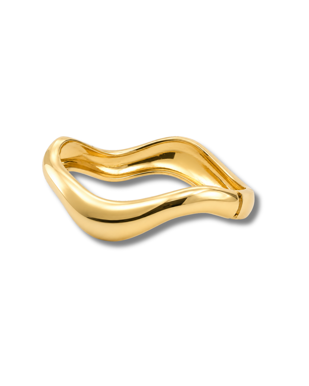 Chunky Wavy Bangle Bracelet