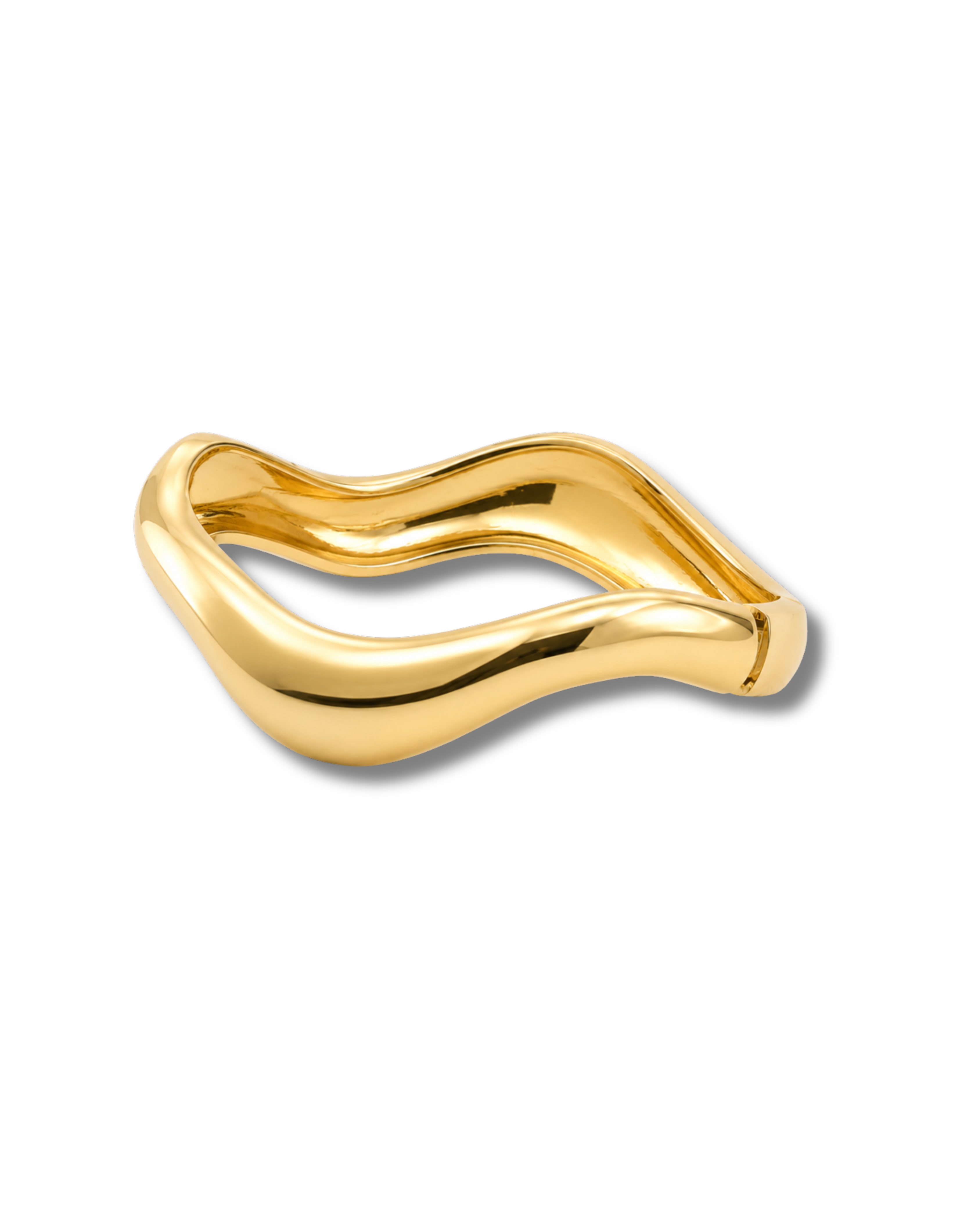 Chunky Wavy Bangle Bracelet