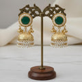 Green Bold Jhumkas