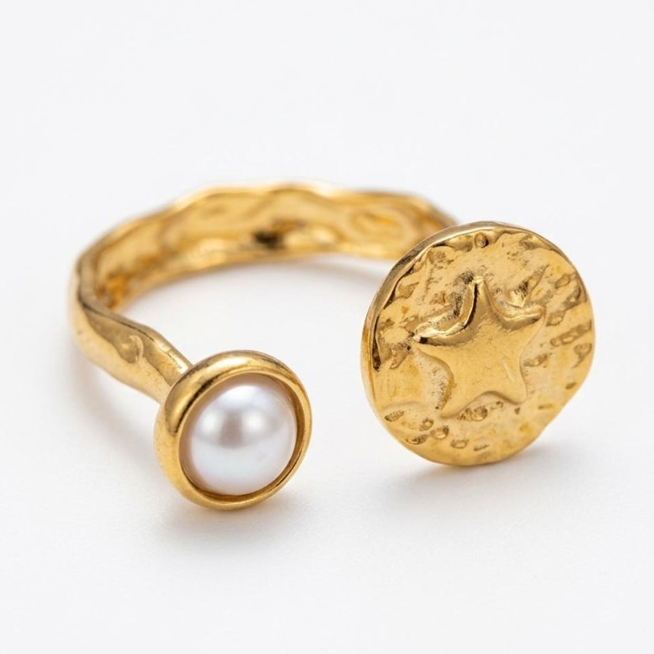 Pearl Adjustable Ring