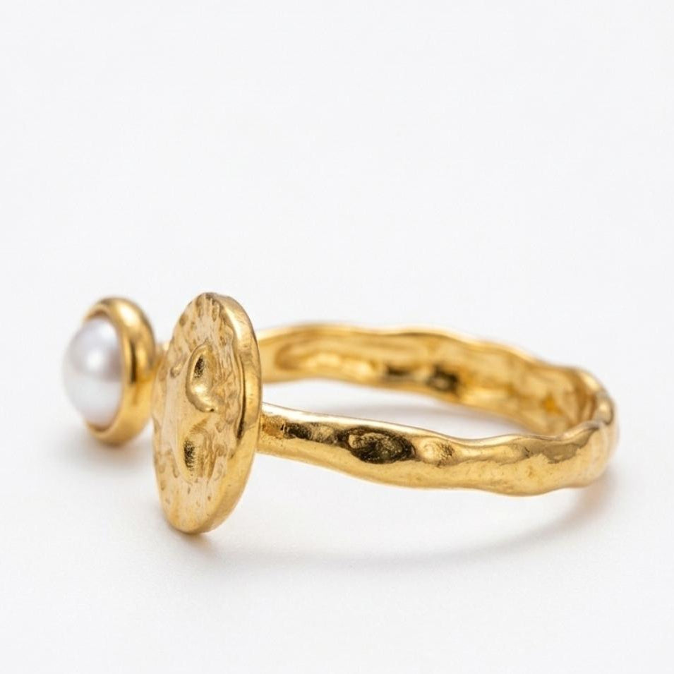 Pearl Adjustable Ring