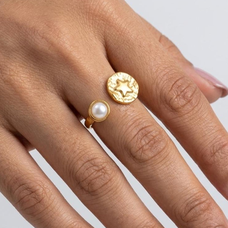 Pearl Adjustable Ring