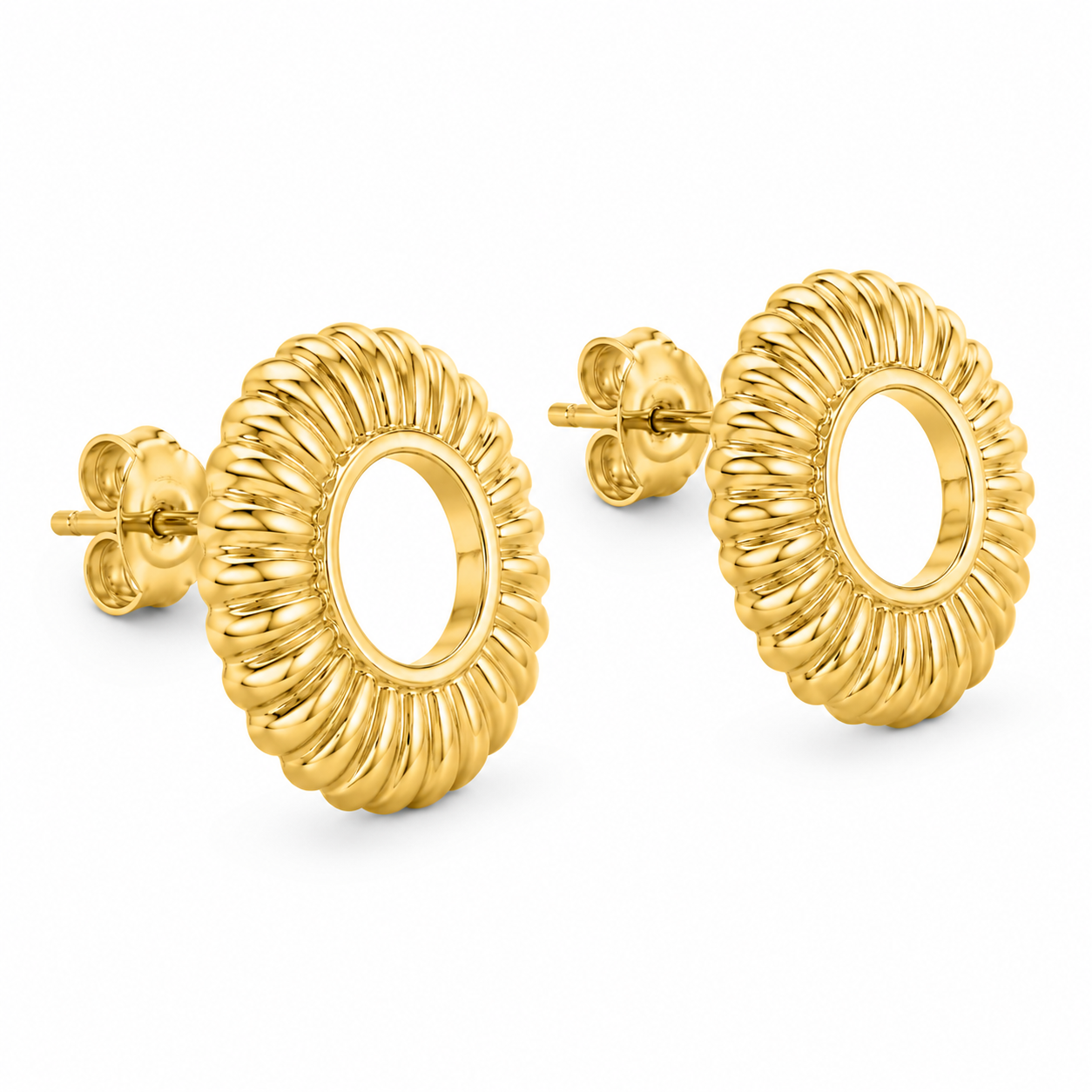 Golden Sunburst Earrings