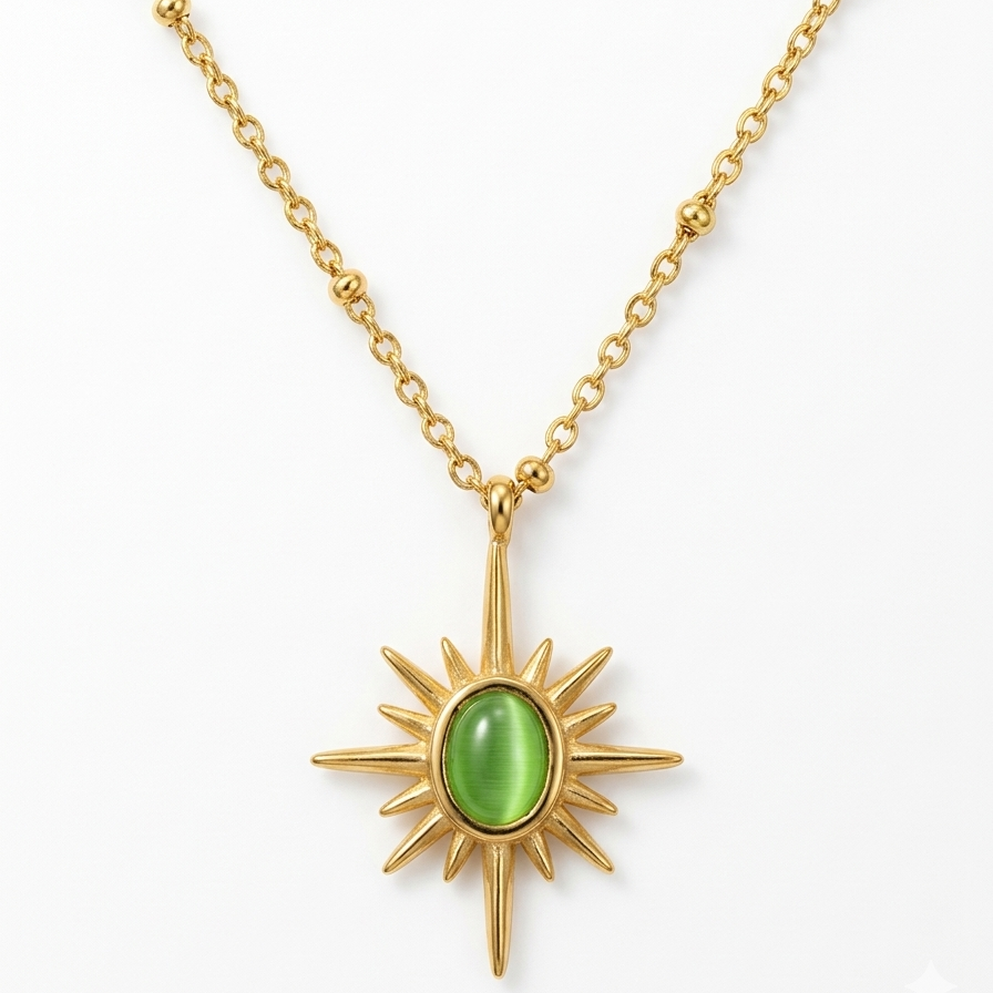 Green Emerald Pendant