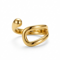 18k Gold Plated Adjustable Ring