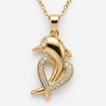 Dolphin Heart Pendant