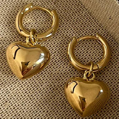 Dangler Heart Earrings